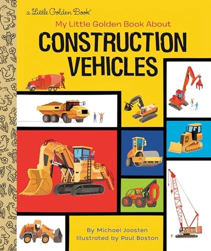 My Little Golden Book About Construction Vehicles by Michael Joosten - Image 5