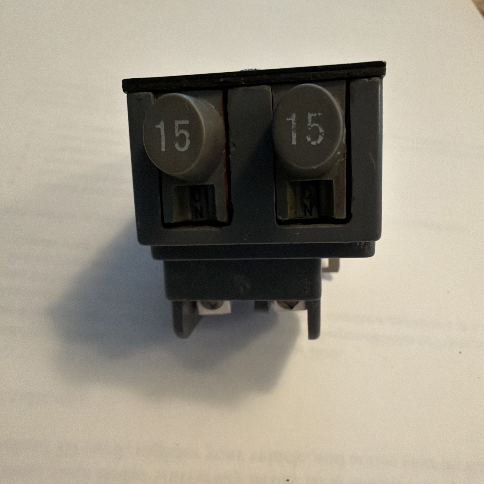 Used  Circuit Breaker Pushmatic UBIP-1515 15 15  Amp Two 1 Pole Twin Tandem