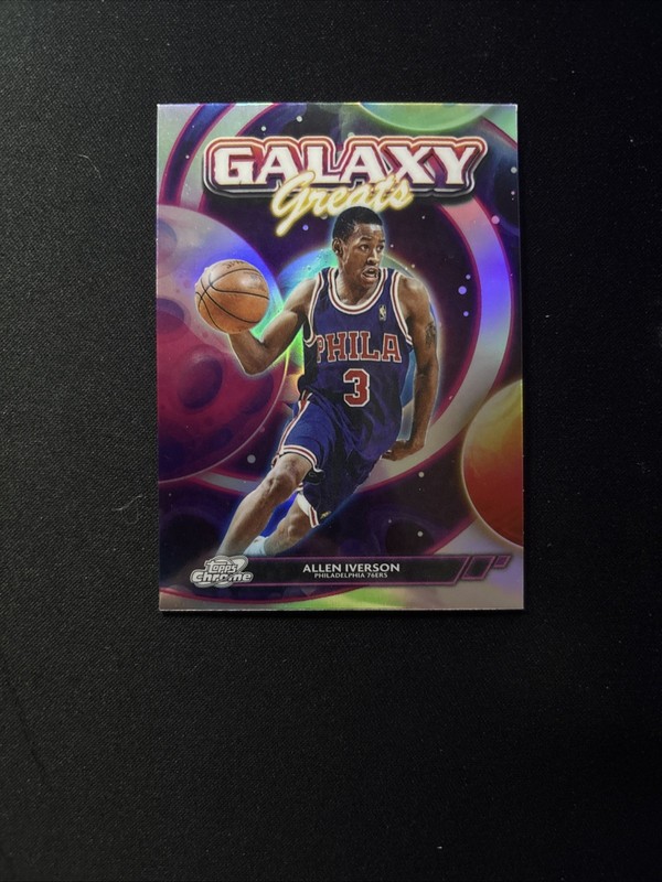ALLEN IVERSON 2025-26 TOPPS COSMIC GALAXY GREATS #GG1 REFRACTOR