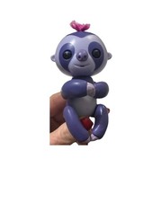 Fingerlings Baby Sloth Marge Purple Sloth Interactive Pet by WowWee 4"