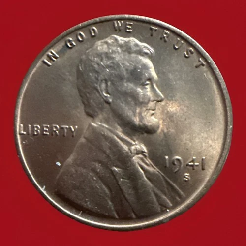 1941-S Red Gem BU Lincoln Wheat Cent" Sold As Pictured “ FAST SHIPPING 758