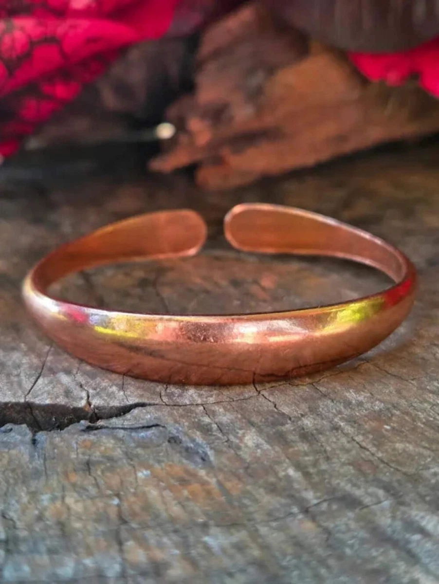 Pure Copper Bracelet - Plain - Adjustable