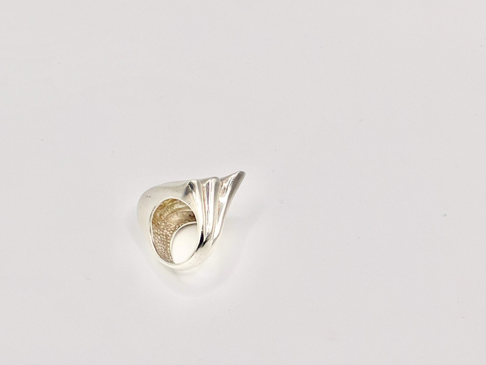 Sterling Silver Sculptural Statement Ring – Size … - image 4