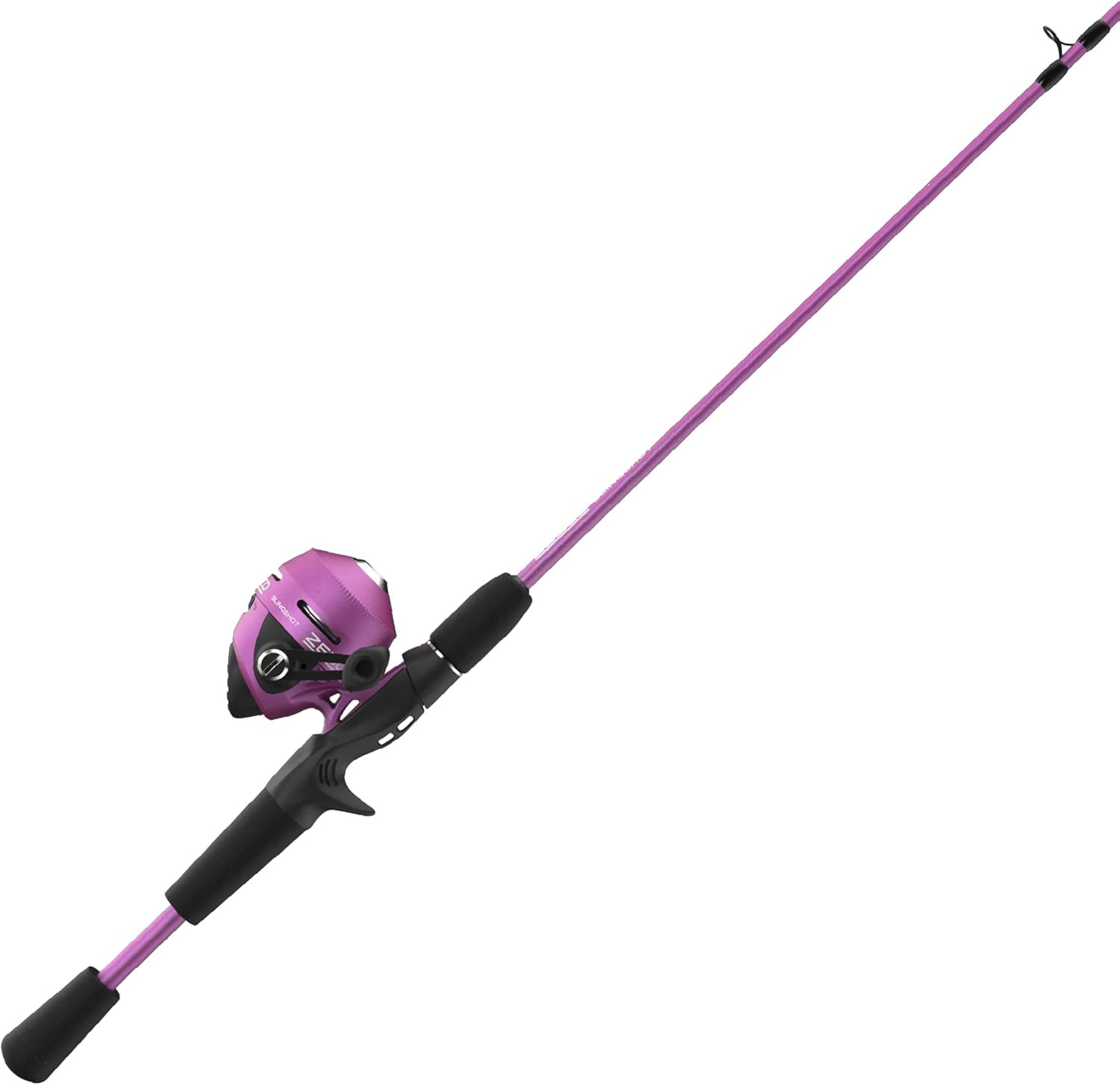 Slingshot Spincast Reel and Fishing Rod Combo, 5-Foot 6-Inch