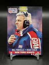 Bill Parcells, 1991 Pro Set, #72, New York Giants,