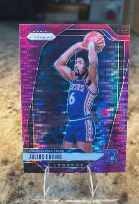 2025 PANINI PRIZM Julius Erving 2/35 Purple Pulsar Prizm  #292 SIXERS Card NBA