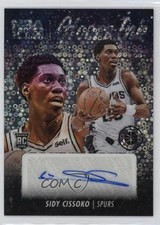 2023-24 Panini NBA Hoops Premium Stock Ink Disco Prizm Sidy Cissoko Auto 8d2