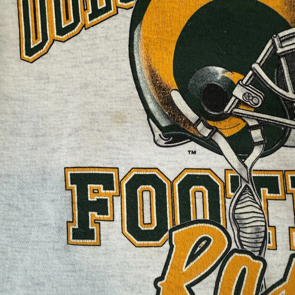 Sudadera De Colección Colorado State Rams Gris Medio Años 90 Fútbol Universitario Foto 4 de 4