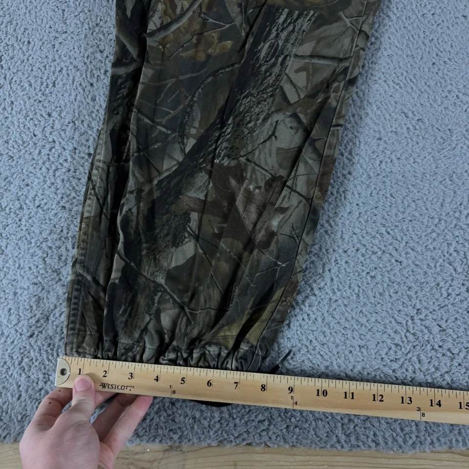 Outfitters Ridge Overalls Mens 2XL Camo Hunting Bib Unlined Realtree Hardwoods - Image 2 of 4