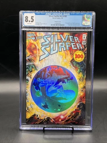 Silver Surfer #100 Holo Enhanced Cover (Marvel Comics Jan 1995) CGC Graded 8.5