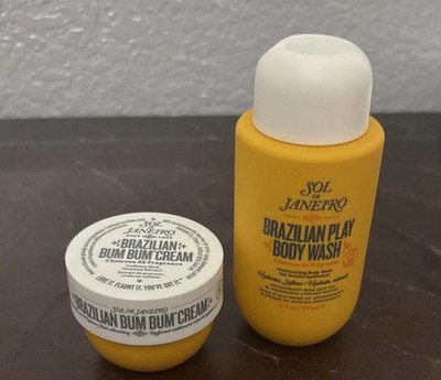 SOL De Janeiro Brazilian Bum Bum Cream 0.84oz 25ml Each~Mini Size & Shower Gel