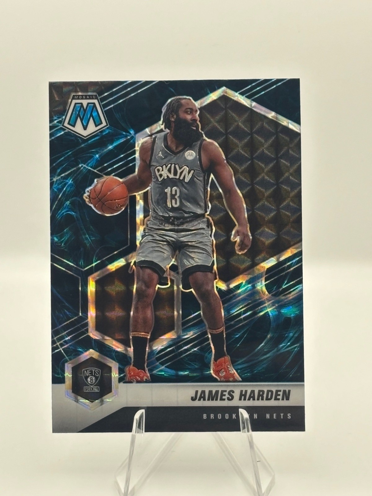 SSP GENESIS James Harden Case Hit Mosaic Prizm 2020-21 Panini Mosaic #173