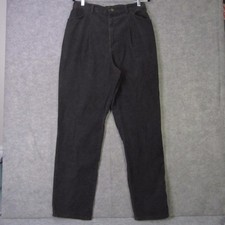 Vintage Sears Pants Womens 18 Tall Brown Corduroy High Rise Pleated 70s