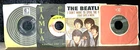 Lot of 5 The Beatles 45 RPM Records With Sleeves Very Good Condition of Vinyl