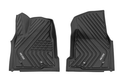 Rough Country Front Flex-Fit Floor Mats for 24-26 Toyota Tacoma - FF-7122