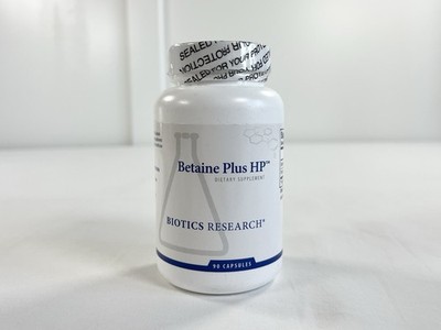 Biotics Research Betaine Plus HP 90 Capsules Hydrochloric Acid Digestion 06/27