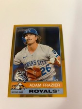 2025 Topps Heritage High Number Adam Frazier #606 Gold Border #20/50 - Royals