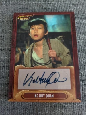 Topps 2008 Indiana Jones Heritage Ke Huy Quan Short Round Autograph Insert - Photo 1/4