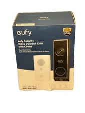 eufy 2K Video Doorbell E340 8GB Local Storage with Chime Battery No Monthly Fees