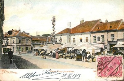 ÖSTERREICH - MODLING KAISER FRANZ JOSEF PLATZ - POSTKARTE