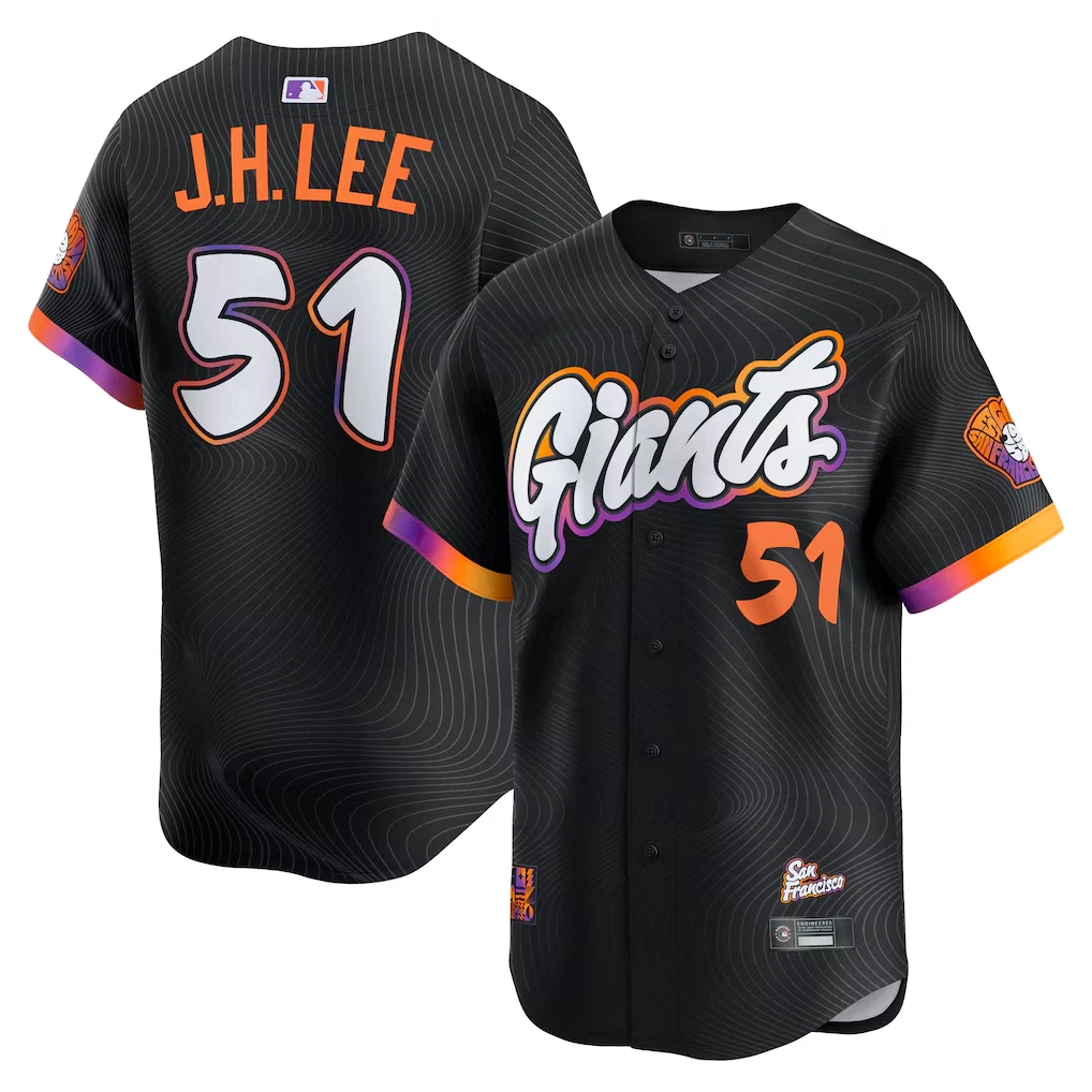 Men's/Junior Giantss Black 2025 City Connect Limited Edition Jersey - Printed Jersey