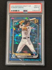 2024 1st Bowman Chrome Draft Sapphire Konnor Griffin BDC22 1st PSA 10 Called UP!