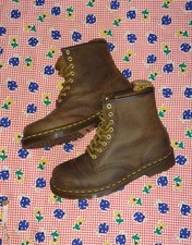 Dr. Martens 1460 AirWair Brown Crazy Horse Leather Boots NWOB 11822 W10 M9