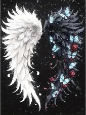 STGLCR 5D Angel Wings Diamond Painting Kits for Adults,Colourful 