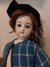 Large Antique French fashion antique bisque doll parisienne Gaultier