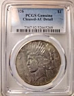 1926 Peace Dollar PCGS AU Cleaned Details
