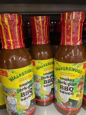 Paquete de 3 salsas para barbacoa Walkerswood Smokey Jerk Pan tamaño 12 oz Jamaican Jerk Marinade