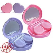 Howinn Contact Lens Case Purple Rose Red 2 Pa...