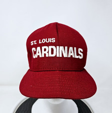 Vintage St Louis Cardinals Baseball Snapback Hat USA Made MLB 80s Logo