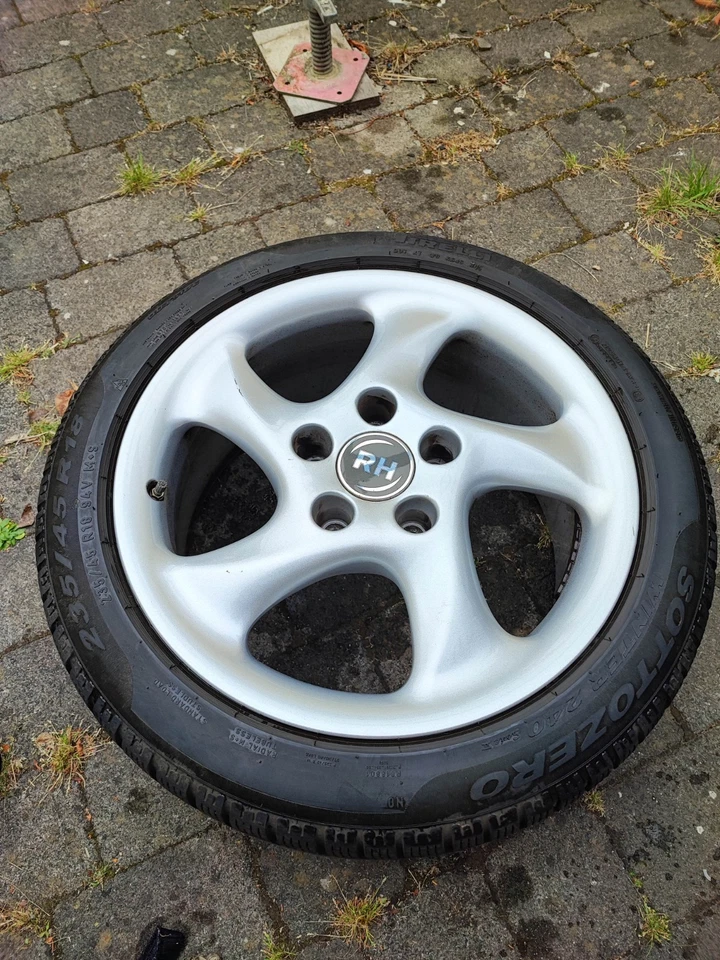 RH Alufelgen 18 Zoll für Porsche Cayman S (Typ 981) – Winterräder / Felgensatz - Bild 3 von 4