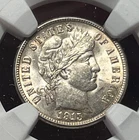 1915 Barber Dime MS 61 NGC Certified