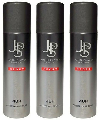 John Player Special SPORT Deo Spray JPS Deodorant 48h Antitranspirant 3x 150ml