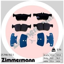 Satz Bremsbeläge Bremsklötze hinten für Ford USA Edge | 24135859