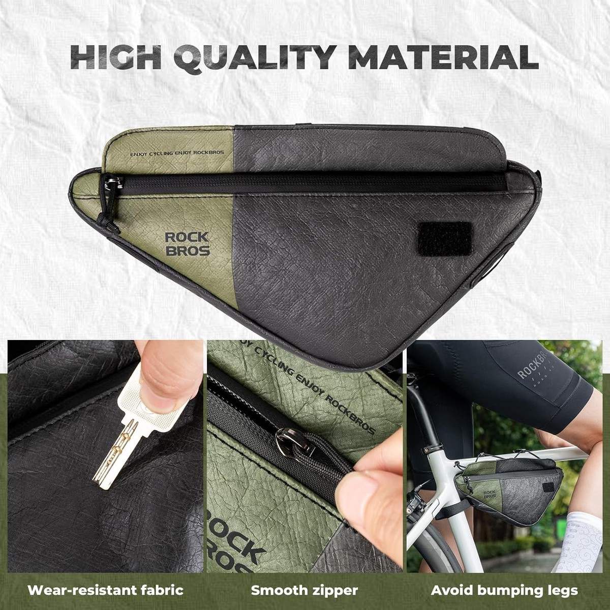 ROCKBROS Tyvek Series Bike Frame Bag Triangle Bag Lightweight