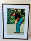 Lee Trevino Signed Poster Framed W/ COA 25.5"x 18.5"