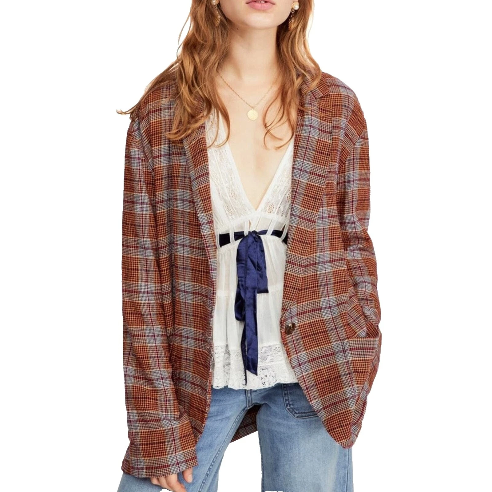 Free People Plaid Coats, Jackets & Vests for Women