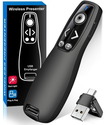 Presentation Wireless Presenter Remote Presenter Clicker for Mac Laptop Computer
