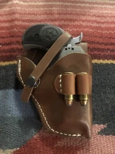 Leather Holster Fits Bond Arms Derringer up 3" w 45LC & 410Shells Loops USA Made