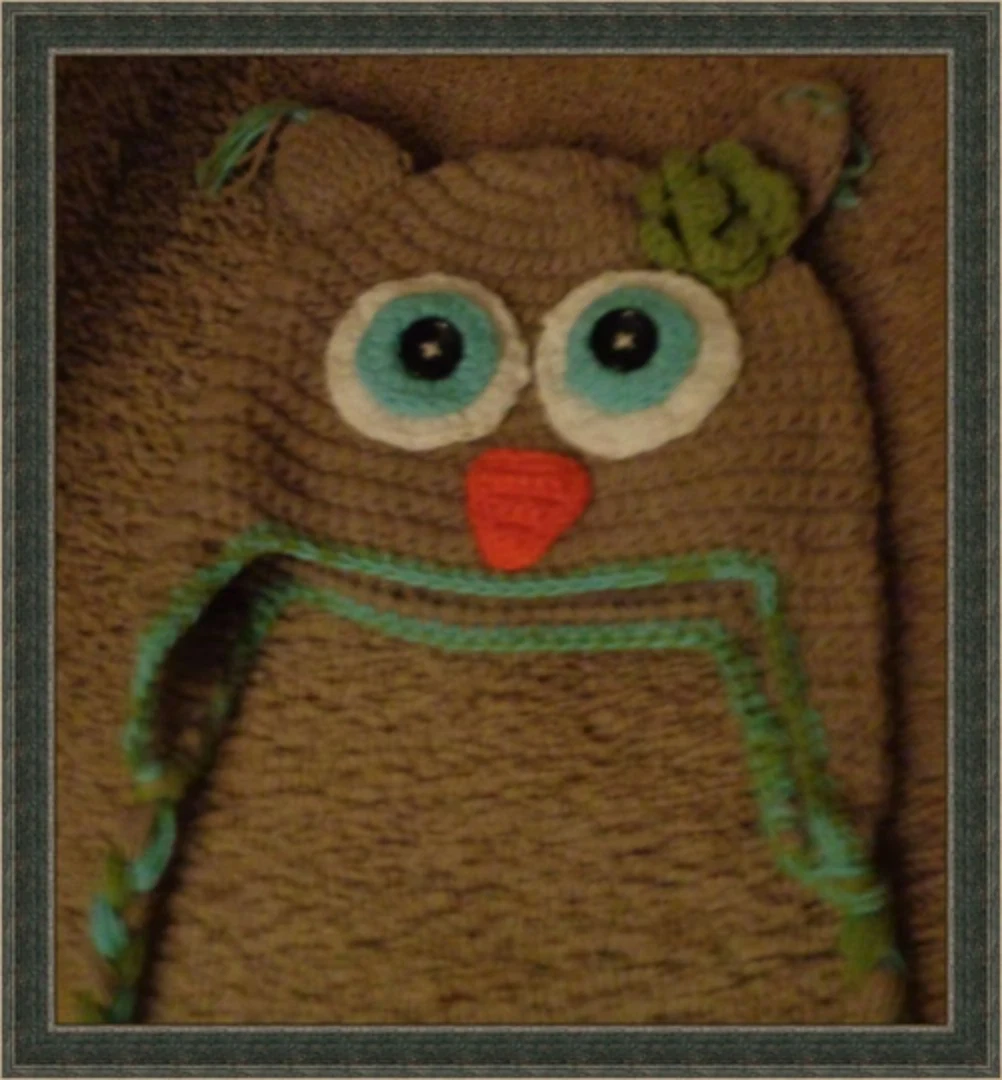 Handmade Crochet Owl Hat Beanie For Kids 4-12 Months With Earflaps