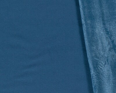Weicher Alpenfleece Stoff - türkis - doppelseitiger Sweatshirt Bekleidungsstoff