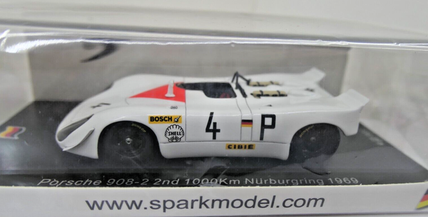 "Spark 1:43 - Porsche 908/02 #4 \"1000Km NüRburgring 1969 R. Sommelen/H. Hermann\""-image