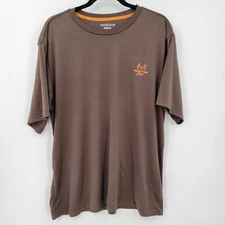 Realtree Xtra Men's L/42-44 T-Shirt Dri More Tech Crew Neck Short Sleeve Solid
