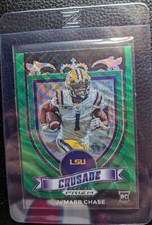 2021 PRIZM DRAFT GREEN WAVE #162 JA'MARR CHASE ROOKIE CARD RC CINCINNATI BENGALS