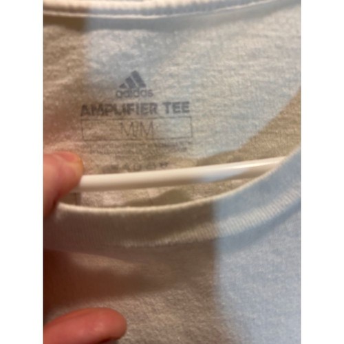Adidas Real Madrid Hazard Soccer T-Shirt Gold Logos Athletic Sports Size M - Picture 4 of 5