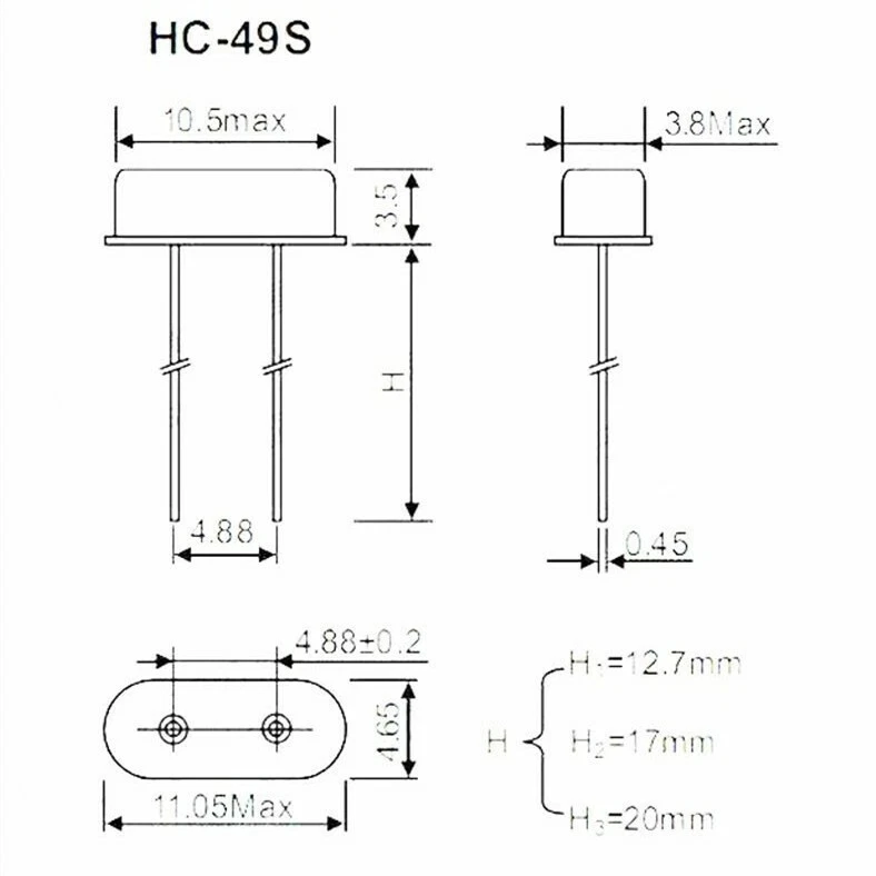 10pcs You Choose Values HC-49S Crystal Oscillator Arduino Raspberry Breadboard - Image 2 of 3