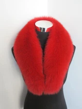 100% Real fox fur collar/neck wrap/scarf /women jacket collar red collar 80 cm